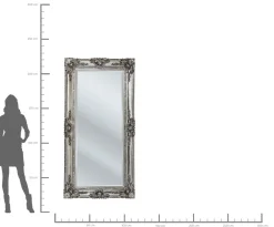 Online KARE Design Lustro wiszące Royal Residence 203x104 cm srebrne - KARE