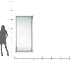 Discount KARE Design Lustro wiszące Soft Beauty 207x99 cm srebrne - KARE