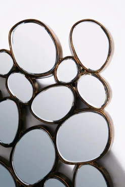 Outlet KARE Design Lustro wiszące Water Drops 135x78 cm miedziane - KARE