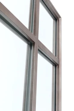 Fashion KARE Design Lustro wiszące Window Iron 200x90 cm brązowe - KARE