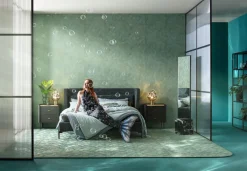 Hot KARE Design Lustro z czarną ramą 46x180 cm podstawa z marmuru - KARE