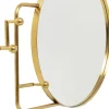 Discount KARE Design Lustro z wieszakami okrągłe złote Ø65 cm - KARE