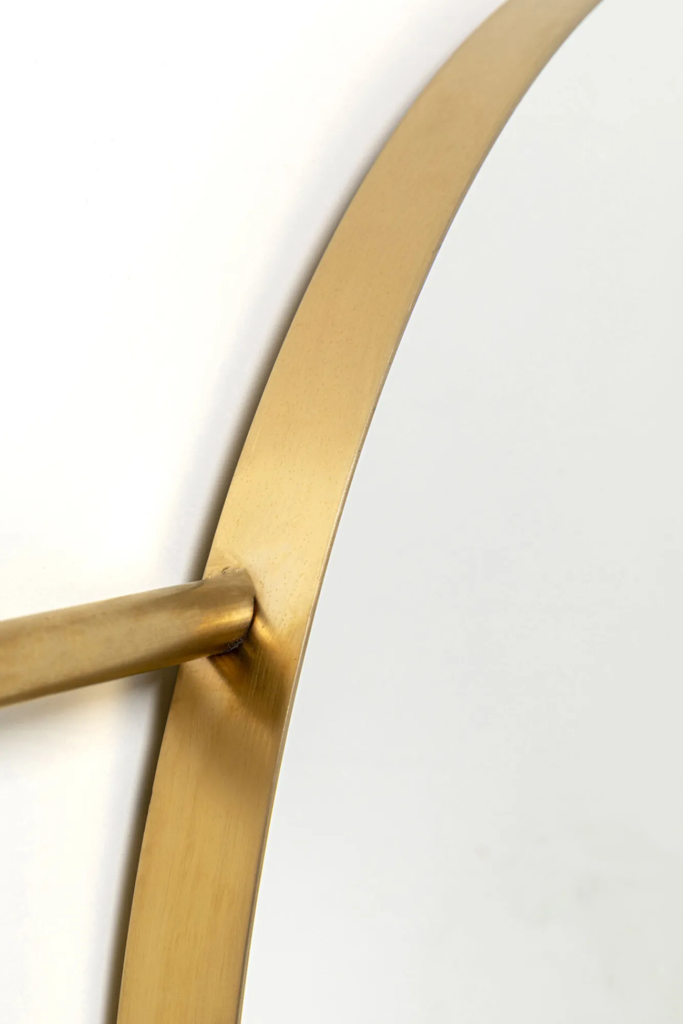 Discount KARE Design Lustro z wieszakami okrągłe złote Ø65 cm - KARE