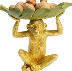 Clearance KARE Design Misa dekoracyjna Banana Leaf 24x22 cm zielono-złota - KARE