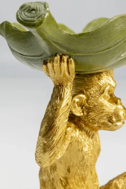 Clearance KARE Design Misa dekoracyjna Banana Leaf 24x22 cm zielono-złota - KARE