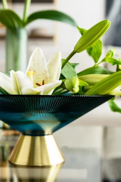 Clearance KARE Design Misa dekoracyjna Birdie Ø26x11 cm turkusowa - KARE