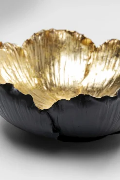 New KARE Design Misa dekoracyjna Flower Bloom Ø25 cm czarno-złota - KARE