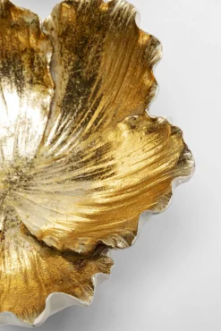 Discount KARE Design Misa dekoracyjna Flower Bloom Ø20 cm kremowo-złota - KARE