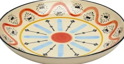 Outlet KARE Design Misa dekoracyjna z ceramiki boho kolorowe wzory Ø27 cm - KARE