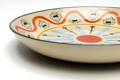 Outlet KARE Design Misa dekoracyjna z ceramiki boho kolorowe wzory Ø27 cm - KARE