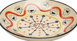 Best KARE Design Misa dekoracyjna z ceramiki boho kolorowe wzory Ø22 cm - KARE