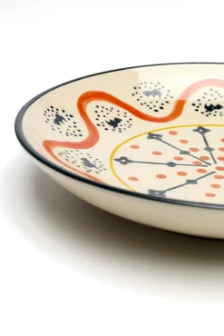 Best KARE Design Misa dekoracyjna z ceramiki boho kolorowe wzory Ø22 cm - KARE