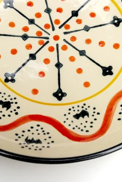 Best KARE Design Misa dekoracyjna z ceramiki boho kolorowe wzory Ø22 cm - KARE