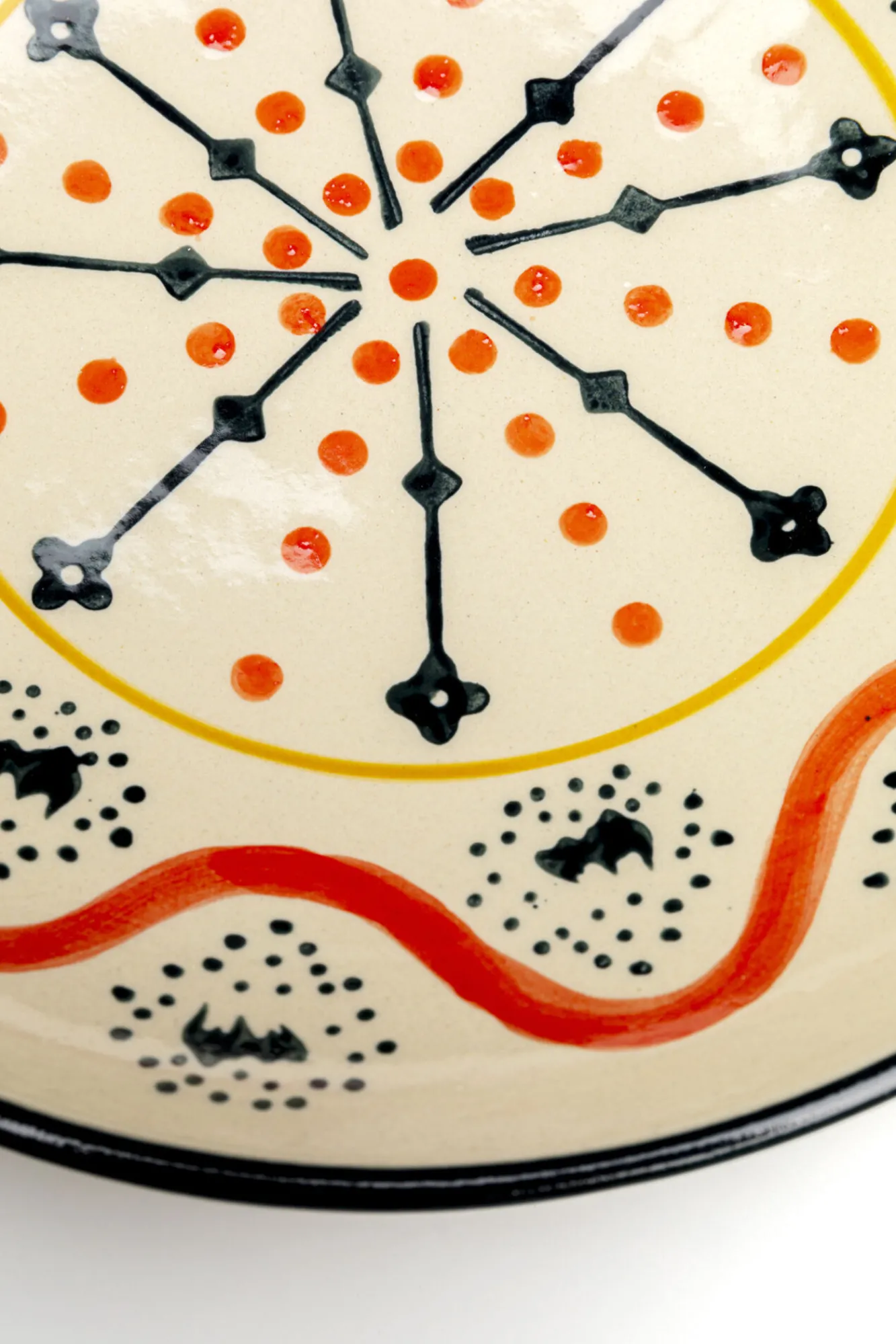 Best KARE Design Misa dekoracyjna z ceramiki boho kolorowe wzory Ø22 cm - KARE