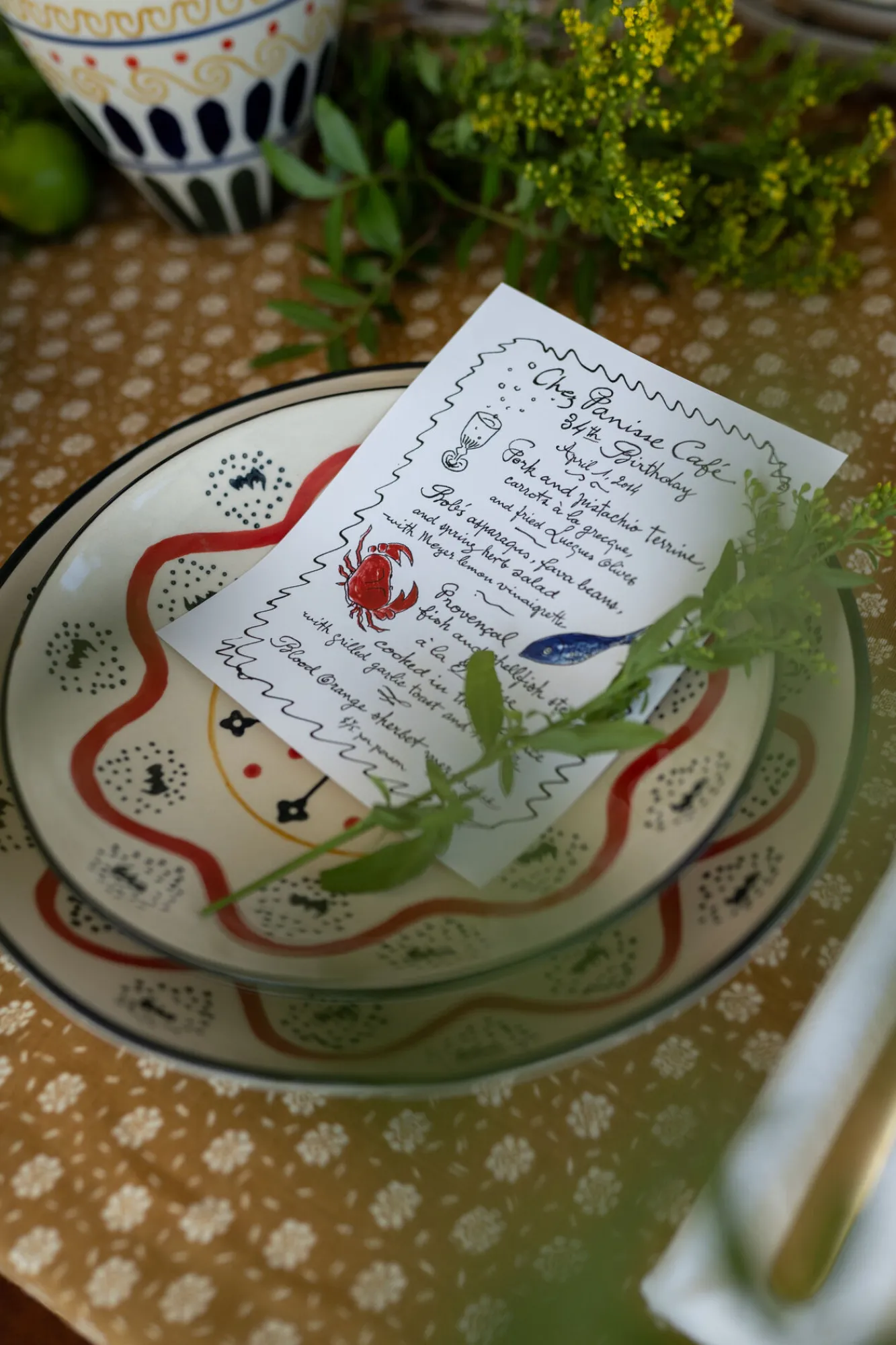 Best KARE Design Misa dekoracyjna z ceramiki boho kolorowe wzory Ø22 cm - KARE