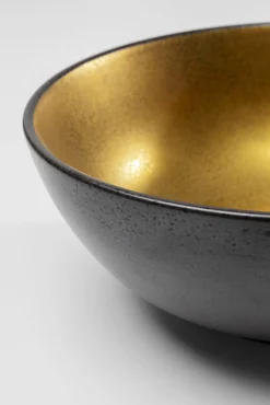 Online KARE Design Misa z porcelany czarno-złota Ø21 cm 1,4 L - KARE