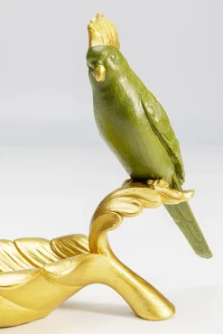 Sale KARE Design Miseczka dekoracyjna Parrot Guard 21x14 cm zielono-złota - KARE