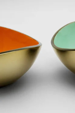 Discount KARE Design Miseczki do przekąsek kolorowe gładkie z aluminium ręczne wykonanie 4-set 250 ml - KARE