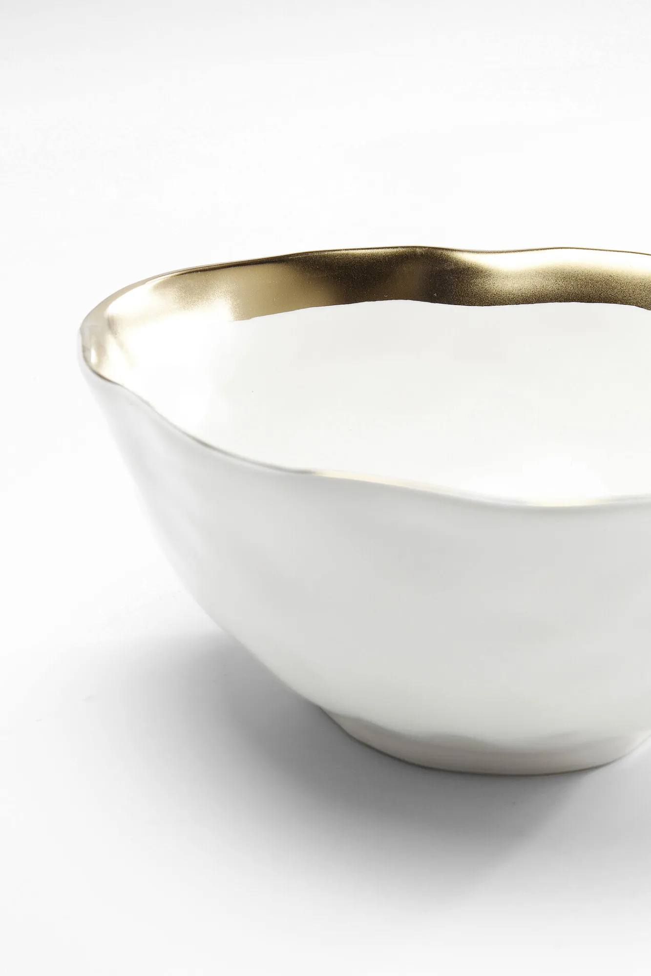 Clearance KARE Design Miska Bell Ø15 cm biało-złota - KARE