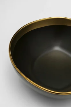 Online KARE Design Miska kamionkowa grafitowo-złota 800 ml - KARE