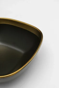 Online KARE Design Miska kamionkowa grafitowo-złota 800 ml - KARE