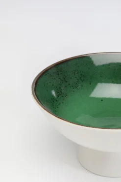 Fashion KARE Design Miska na przekąski zielona porcelana Ø17 cm 500 ml - KARE