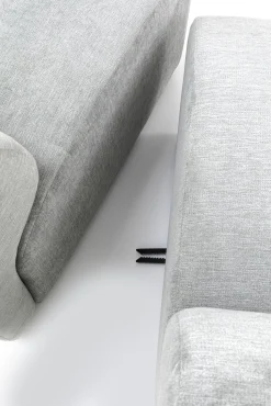 Fashion KARE Design Moduł środkowy Lucca 76x86 cm szary - KARE