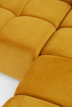 Discount KARE Design Narożnik Belami 265x210 cm bursztynowy prawy - KARE