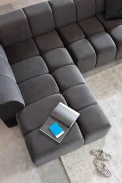 Outlet KARE Design Narożnik Belami 265x210 cm szary lewy - KARE