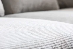 Discount KARE Design Narożnik Gianni Cord 290x167 cm szary lewy - KARE