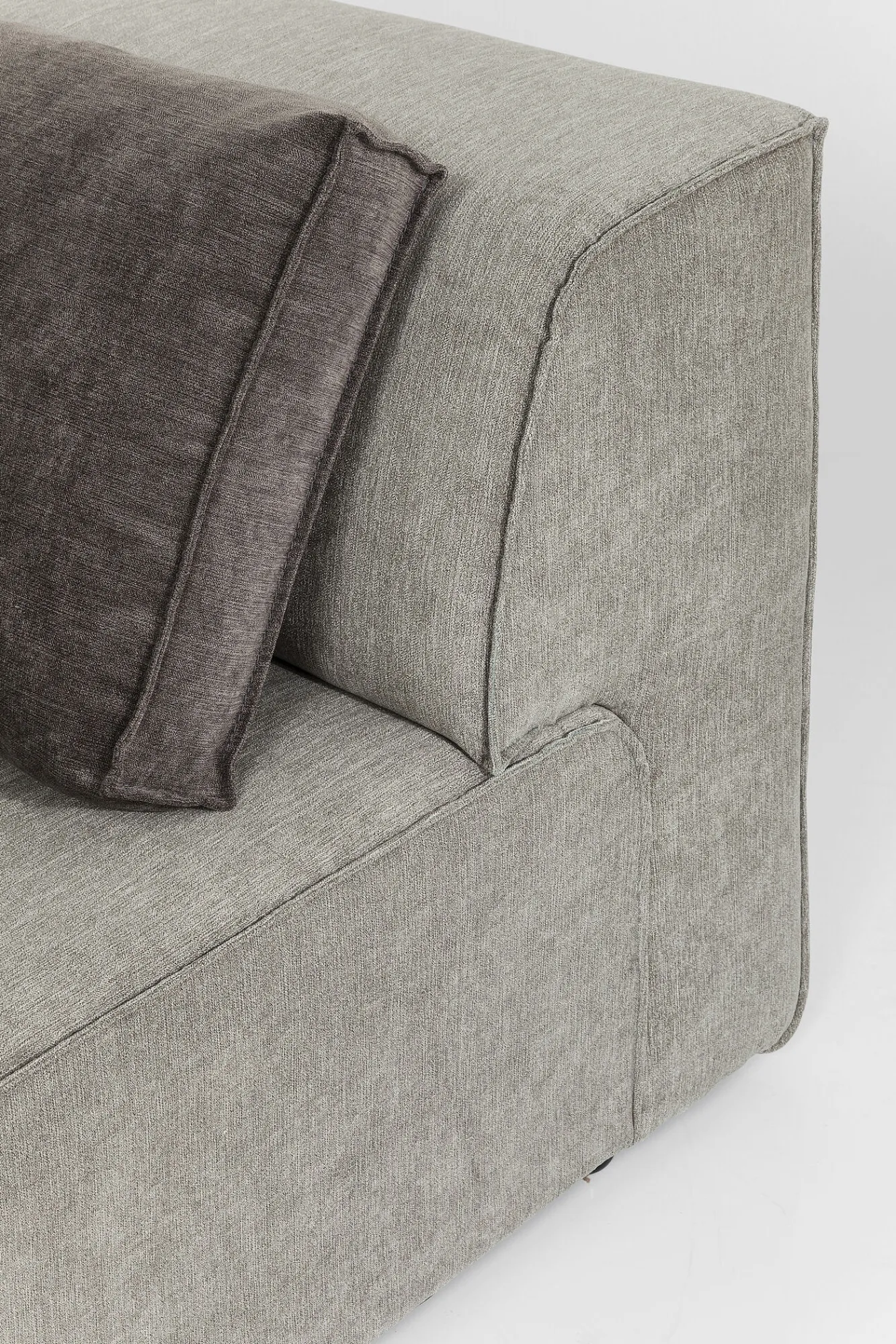 Fashion KARE Design Narożnik Infinity Chenille 100x100 cm prawy szary - KARE