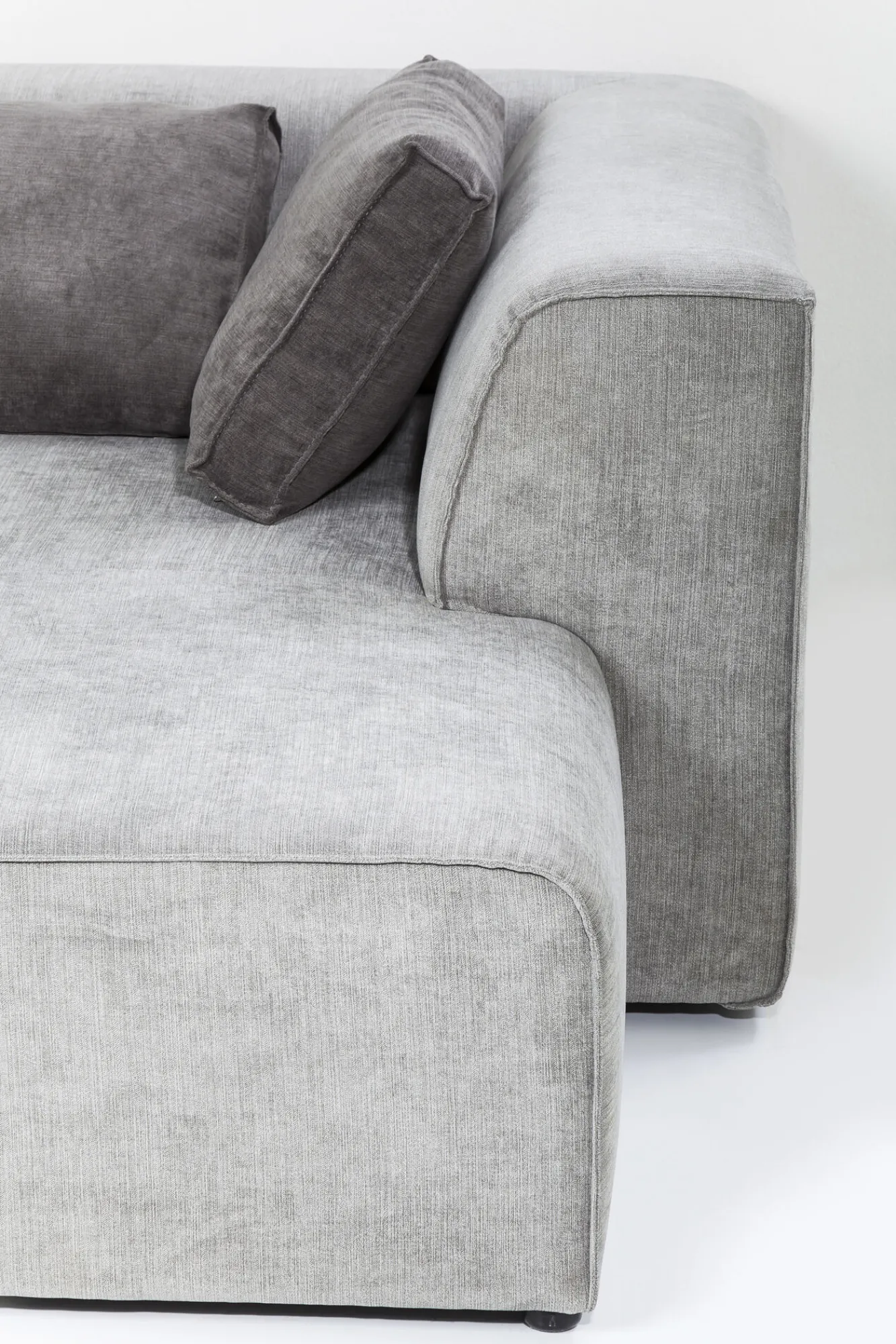 Clearance KARE Design Narożnik Infinity szary 302x182 cm prawostronny - KARE