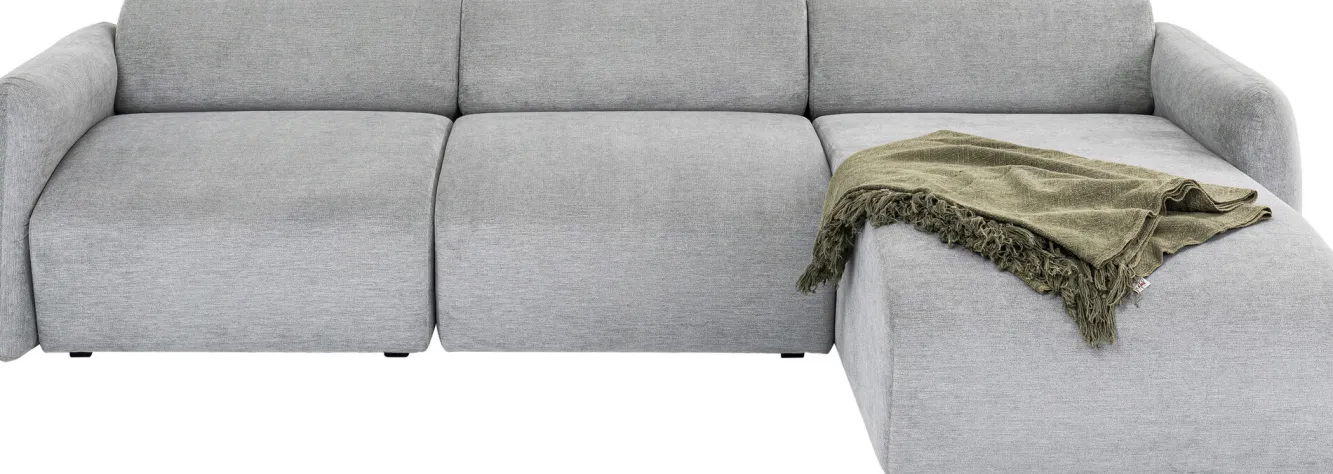 Discount KARE Design Narożnik modułowy Lucca 255x158 cm szary prawy - KARE