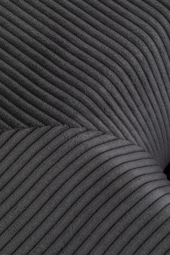 Fashion KARE Design Narożnik modułowy sztruksowy szary prawy 306x182 cm - KARE