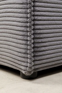 Fashion KARE Design Narożnik modułowy sztruksowy szary prawy 306x182 cm - KARE