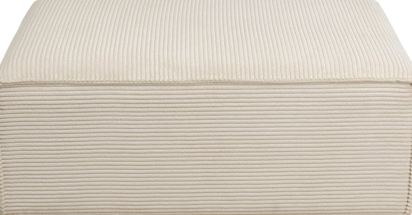 Clearance KARE Design Narożnik modułowy sztruksowy kremowy lewy 306x182 cm - KARE