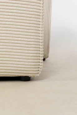 Clearance KARE Design Narożnik modułowy sztruksowy kremowy lewy 306x182 cm - KARE