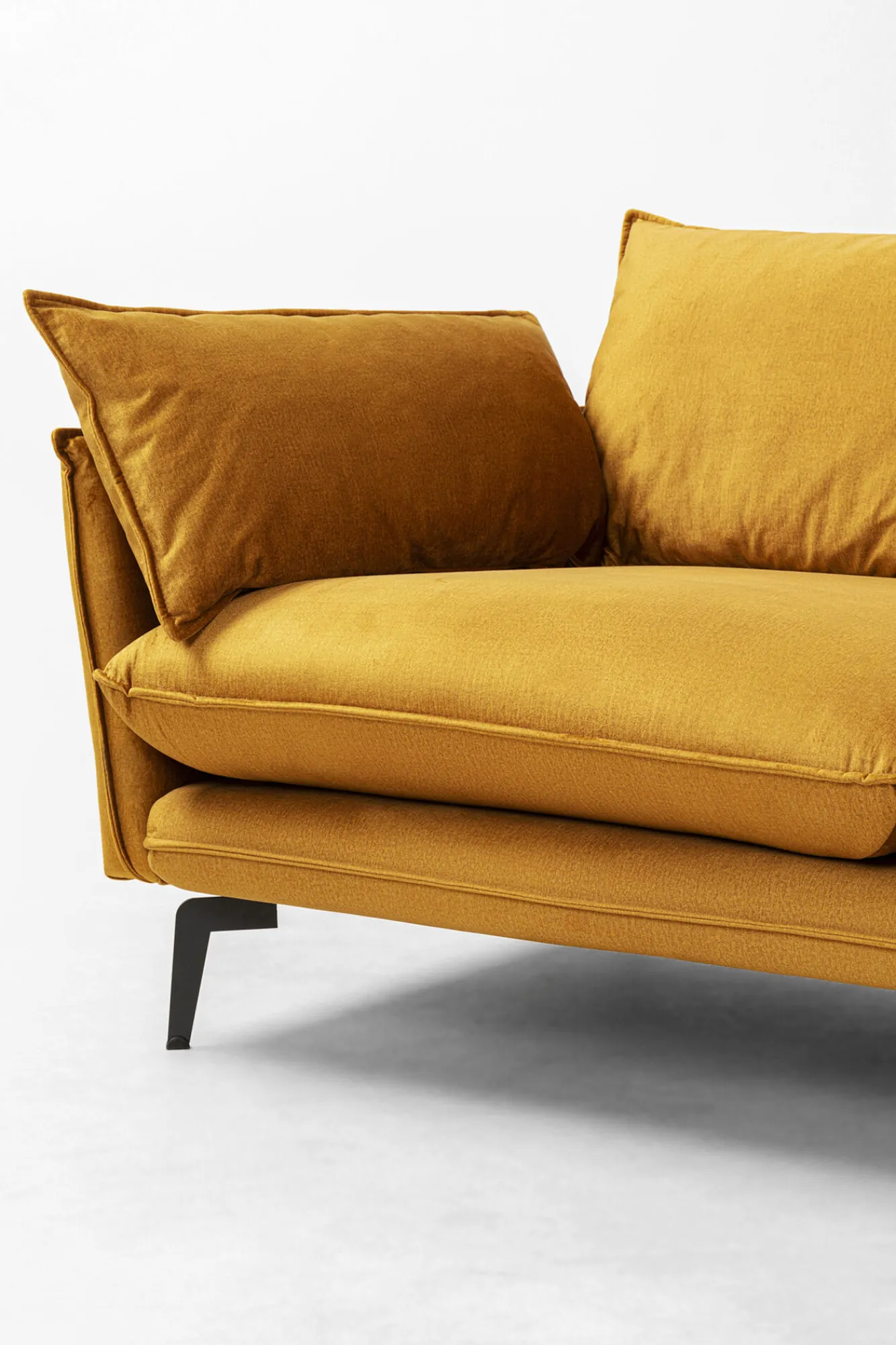 Clearance KARE Design Narożnik Monza 296x175 cm kolor curry - prawy - KARE