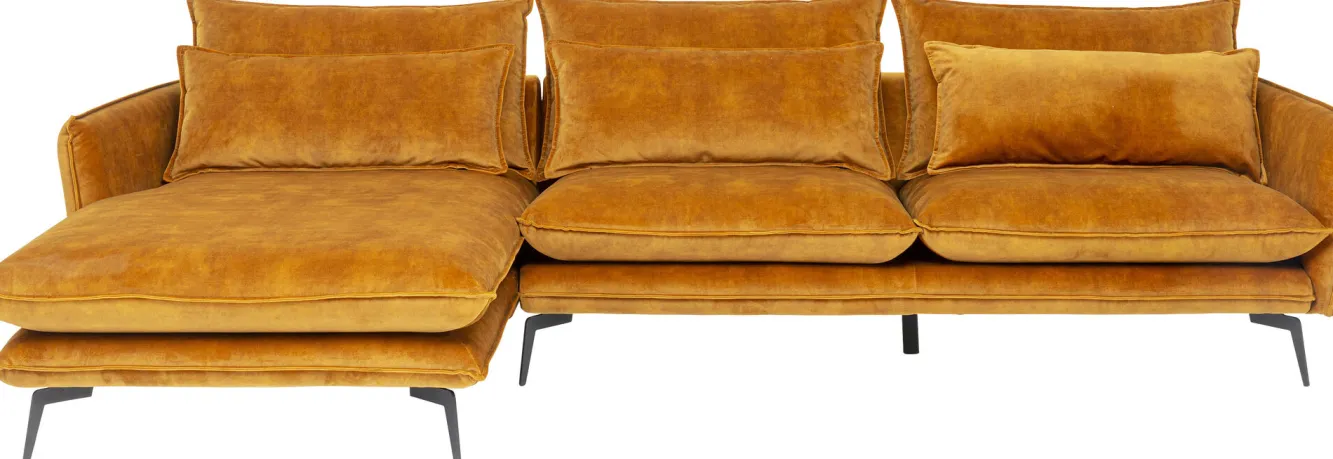 Sale KARE Design Narożnik Monza 296x175 cm kolor curry - lewy - KARE