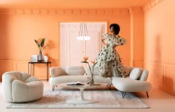 Sale KARE Design Narożnik Peppo 286x196 cm biały prawy - KARE