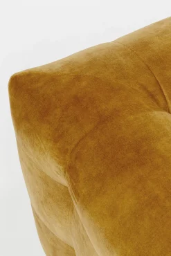 Discount KARE Design Narożnik pikowany prawy tkanina welurowa brązowa 320x170 cm - KARE