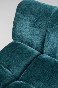 Best KARE Design Narożnik prawy ciemnozielony welurowy nogi czarne 250x200 cm - KARE