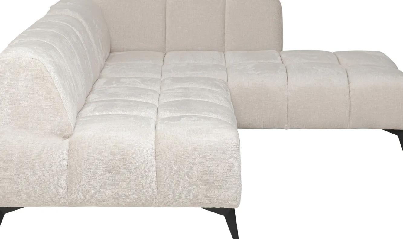 New KARE Design Narożnik prawy kremowy nogi czarne 250x200 cm - KARE