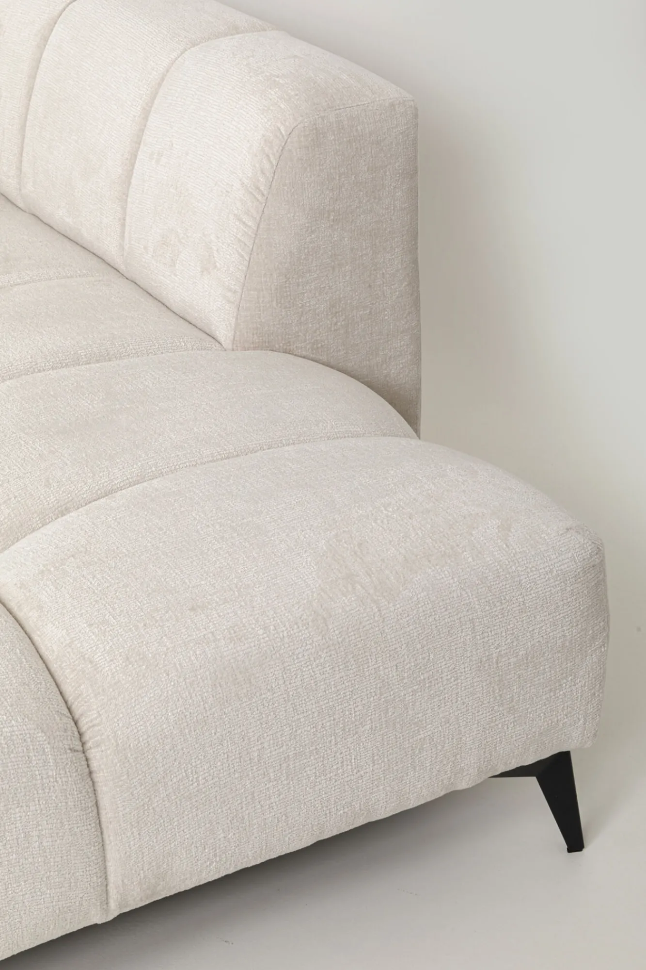 New KARE Design Narożnik prawy kremowy nogi czarne 250x200 cm - KARE