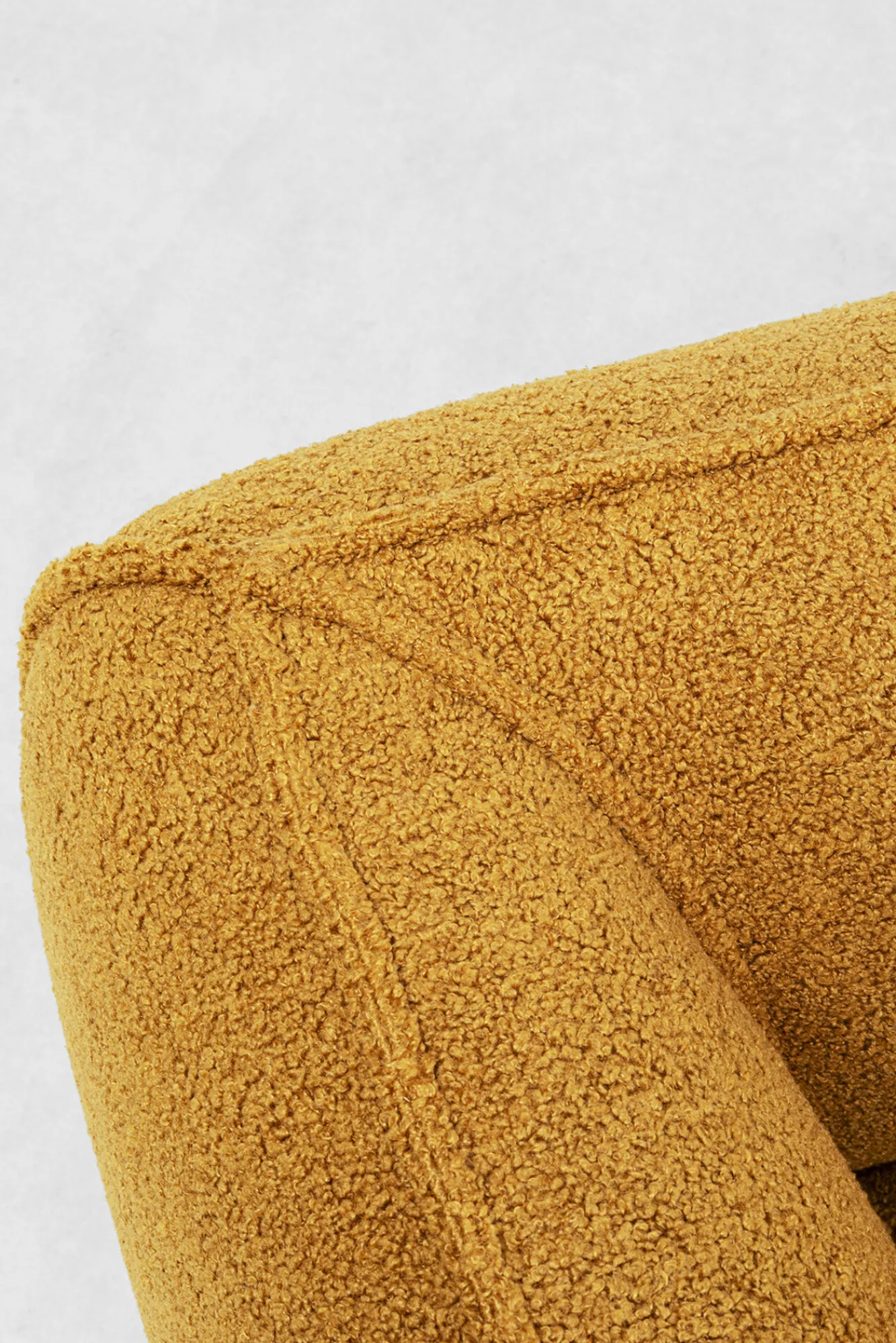 Best KARE Design Narożnik prawy w kolorze żółtym tkanina pluszowa 302x160 cm - KARE