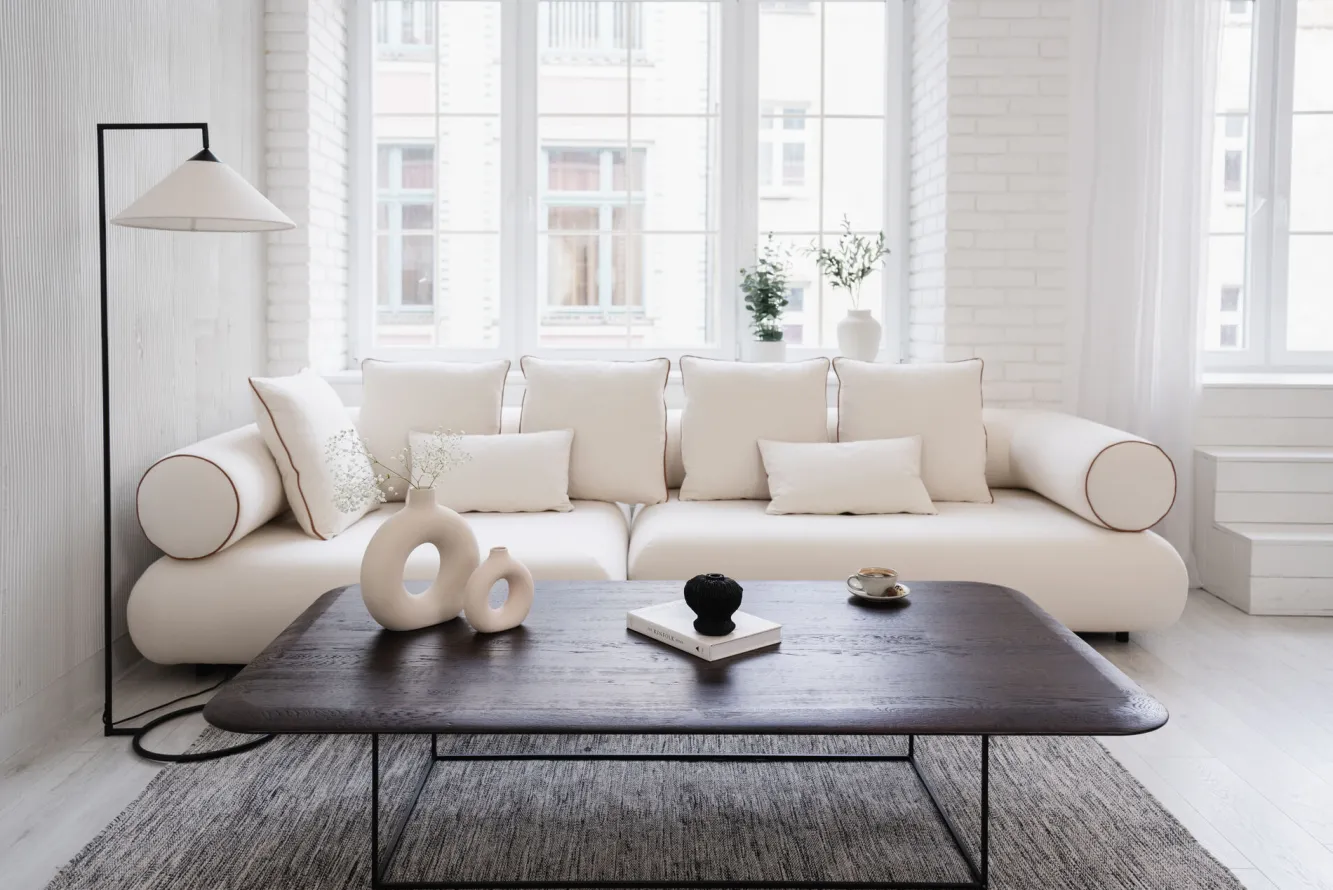 Outlet KARE Design Narożnik Splendido kremowy lewy 327cm - KARE