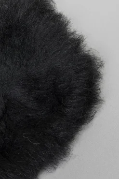 Clearance KARE Design Narzuta czarna skóra owcza 60x85 cm - KARE