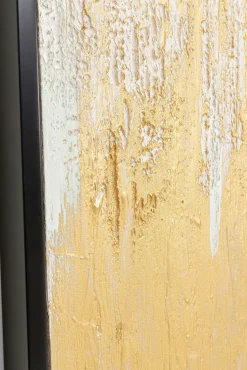 Clearance KARE Design Obraz Abstract 80x120 cm biało-złoty - KARE