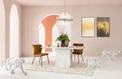 New KARE Design Obraz Abstract 80x120 cm czarno-złoty - KARE