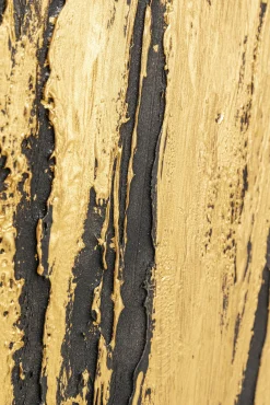 New KARE Design Obraz Abstract 80x120 cm czarno-złoty - KARE